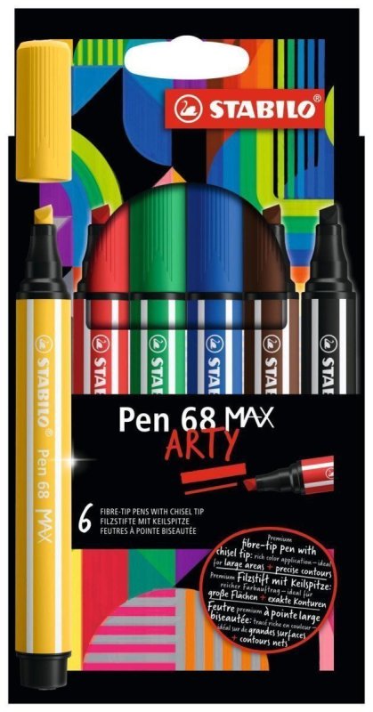 neuveden: STABILO Pen 68 MAX Arty - 6 ks sada