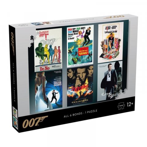neuveden: Puzzle James Bond 007 Herecké debuty - 1000 dílků