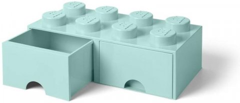 neuveden: Úložný box LEGO s šuplíky 8 - aqua