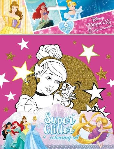 neuveden: Princezny - Třpytivé omalovánky