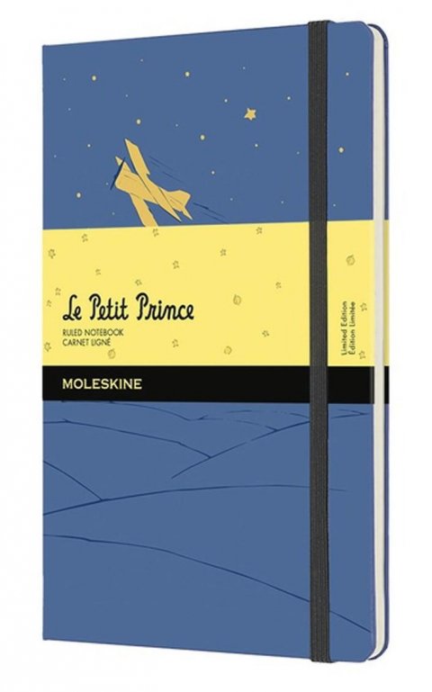 neuveden: Moleskine Malý princ zápisník modrý L, linkovaný