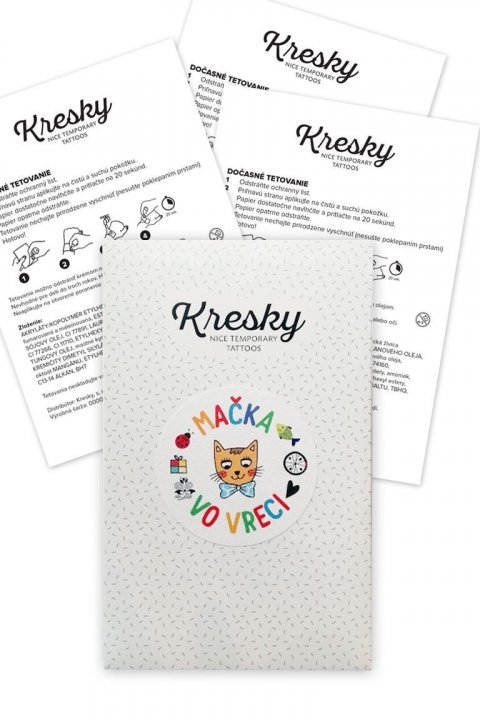 neuveden: Kresky dočasné tetování - Kočka v kapse
