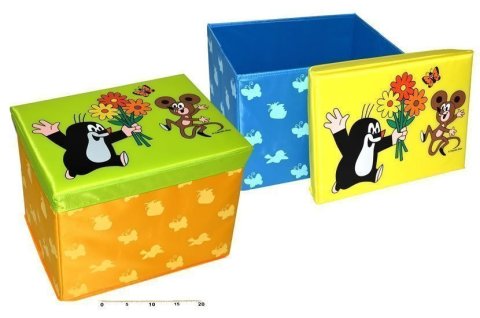 neuveden: Krtek - Skládací sedátko/box na hračky 40 cm