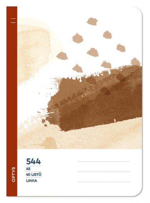 neuveden: Optys Školní sešit 544 bezdřevý linka - čokoláda