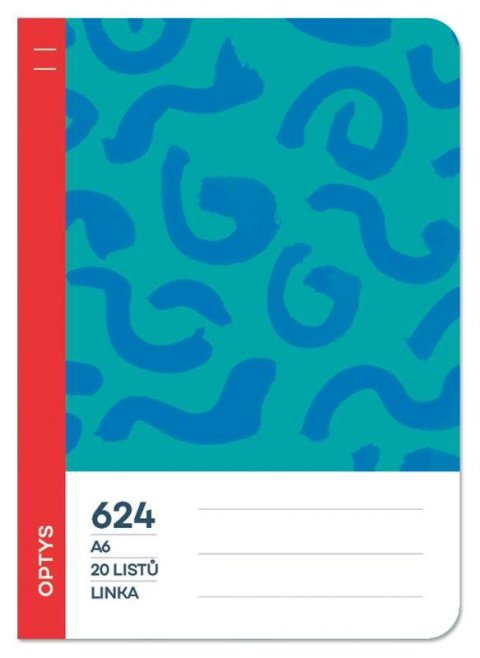 neuveden: Optys Školní sešit 624 bezdřevý - linka spirálky