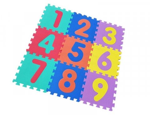 neuveden: Pěnové puzzle čísla 9 ks neuveden: Pěnové puzzle čísla 9 ks