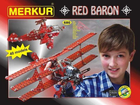 neuveden: Merkur Red Baron 680 dílů, 40 modelů