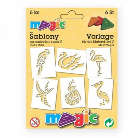 neuveden: MAGIC papírové šablony na malování PTÁCI