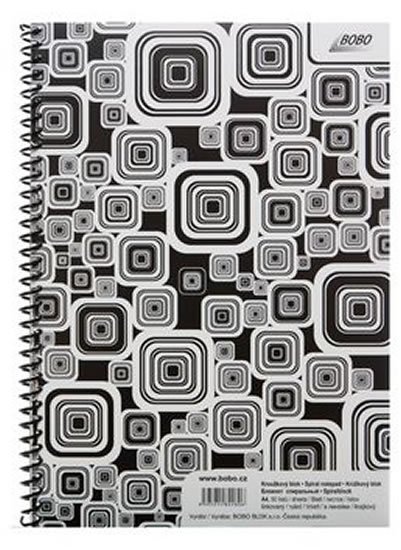 neuveden: Blok BLACK & WHITE s boční plastovou spirálou A4, linka, 50 listů neuveden: Blok BLACK & WHITE s boční plastovou spirálou A4, linka, 50 listů