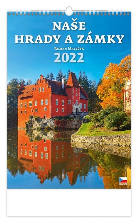 Maleček Roman: Kalendář nástěnný 2022 - Naše hrady a zámky