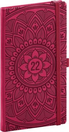 neuveden: Diář 2022: Vivella Fun - mandala/kapesní, 9 x 15,5 cm