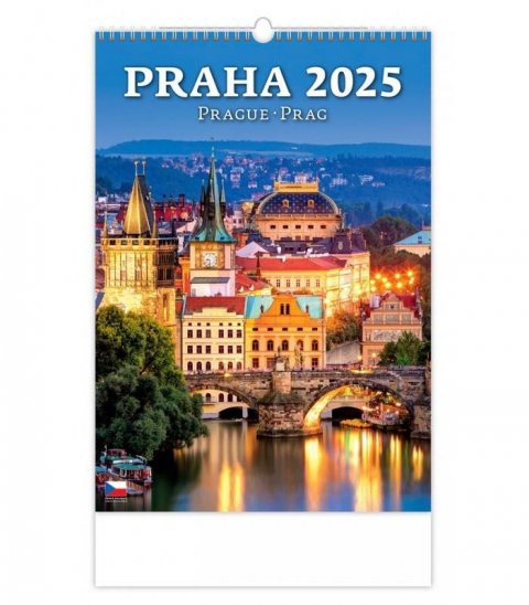neuveden: Kalendář nástěnný 2025 - Praha / Prague / Prag neuveden: Kalendář nástěnný 2025 - Praha / Prague / Prag