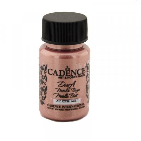 neuveden: Metalická akrylová barva Cadence Dora Metalic - růžovozlatá / 50 ml neuveden: Metalická akrylová barva Cadence Dora Metalic - růžovozlatá / 50 ml