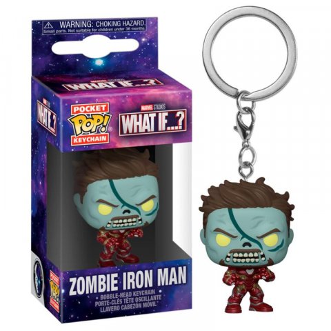 neuveden: Funko POP Keychain: Marvel What If - Zombie Iron Man (klíčenka)