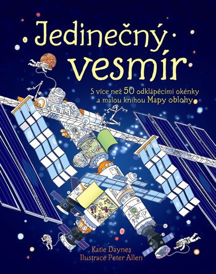 Daynes Katie: Jedinečný vesmír s více než 50 odklápěcími okénky a malou knihou Mapy obloh