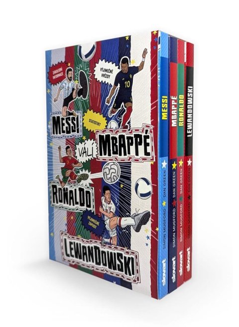 kolektiv autorů: Fotbalové superhvězdy BOX 1-4 (Messi, Ronaldo, Mbappé, Lewandowski) kolektiv autorů: Fotbalové superhvězdy BOX 1-4 (Messi, Ronaldo, Mbappé, Lewandowski)