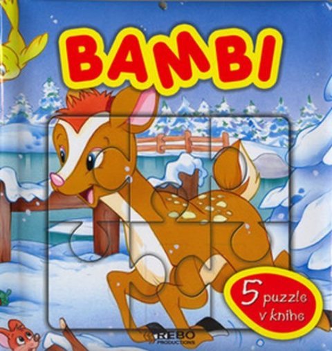 neuveden: Bambi - 5 puzzle v knihe (slovensky)