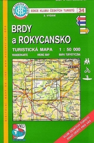neuveden: KČT 34 Brdy a Rokycansko 1:50 000