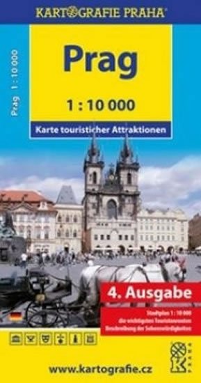 neuveden: Prag - Karte touristischer Attraktionen /1:10 tis.