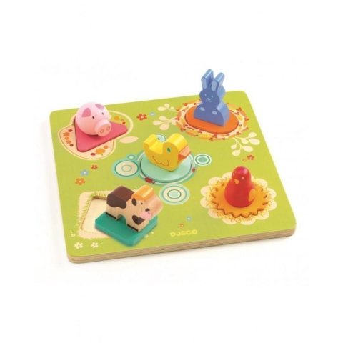 neuveden: DJECO Na Farmě - vkládací puzzle