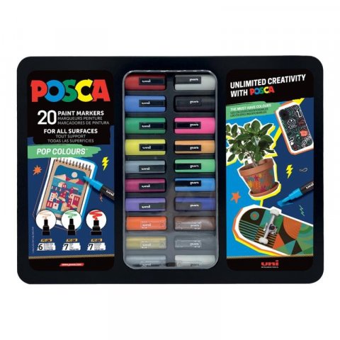 neuveden: Posca sada popisovačů POP COLOURS - mix barev (20 ks)