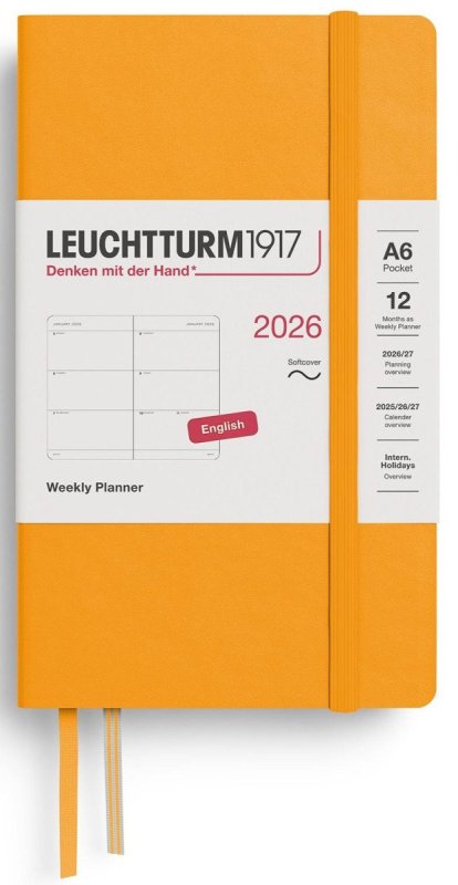 neuveden: Weekly Planner 2026 Pocket (A6) Rising Sun