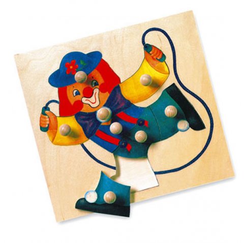 neuveden: Puzzle - klaun - MAXI úchytky