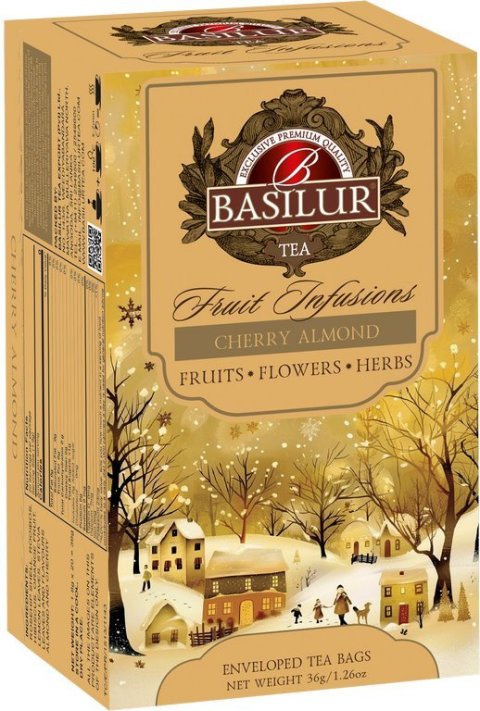neuveden: BASILUR Christmas Fruit Cherry Almond přebal 20x1,8g