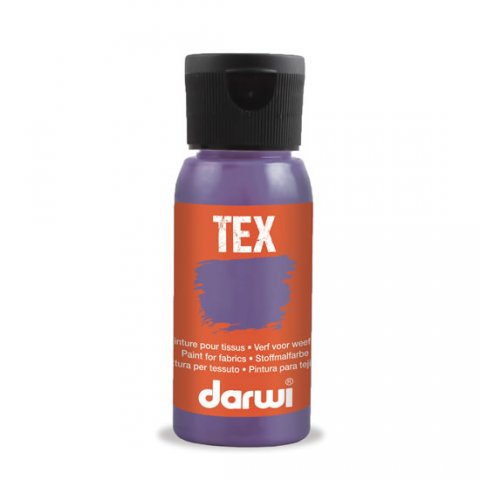 neuveden: DARWI TEX barva na textil - Neónová fialová 50 ml