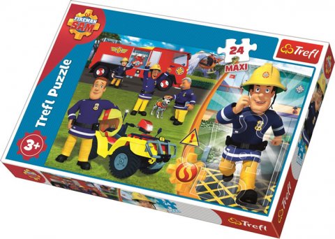 neuveden: Trefl Puzzle Požárník Sam / 24 dílků, MAXI