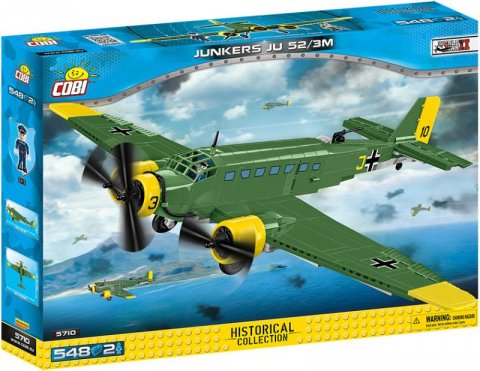 neuveden: Stavebnice COBI - II WW Junkers JU 52/3M, 548 kostek, 2 figurky