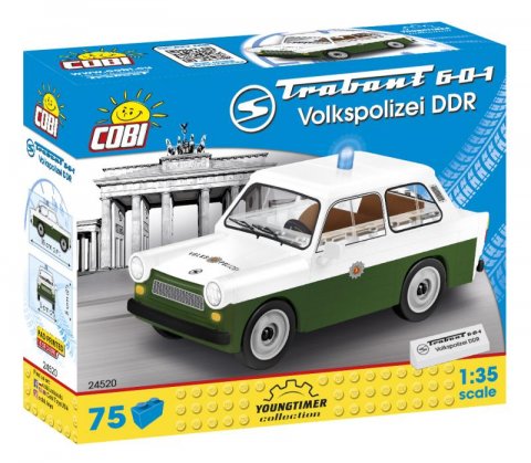 neuveden: Stavebnice COBI - Trabant 601 Polizei DDR, 1:35, 75 kostek