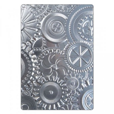neuveden: SIZZIX embosovací kapsa 3D - ozubená kola16 x 11,5 cm
