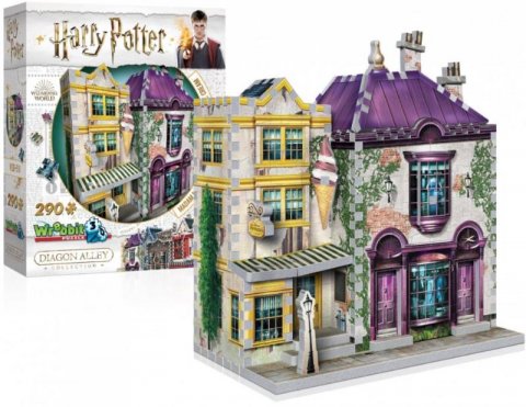 neuveden: Puzzle 3D Harry Potter: Madam Malkinová a Zmrzlinářství Florea 290 dílků