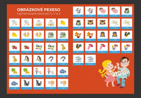 Staněk Martin: Pexeso: Vyjmenovaná slova S + V + Z Staněk Martin: Pexeso: Vyjmenovaná slova S + V + Z