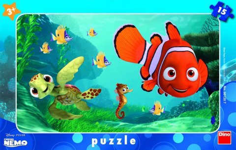 neuveden: Nemo a želva - rámové puzzle 15 dílků