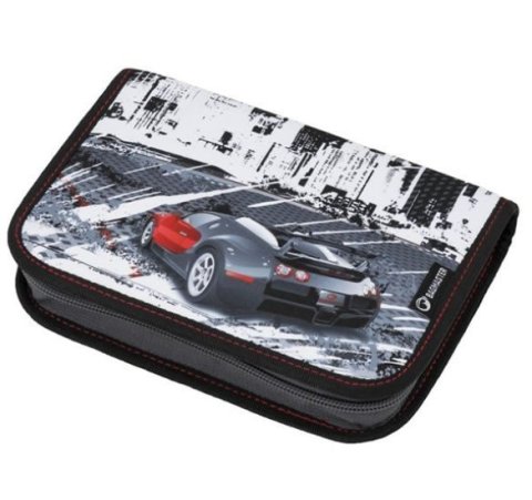 neuveden: Bagmaster Školní penál CASE LIM 9 B BLACK/WHITE/RED