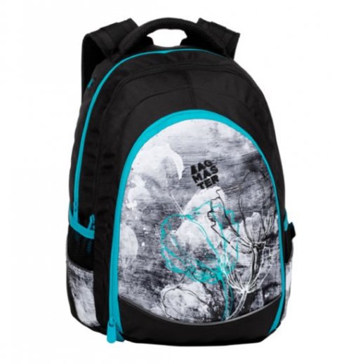 neuveden: Bagmaster Studentský batoh DIGITAL 20 B TURQUOISE/GRAY/BLACK