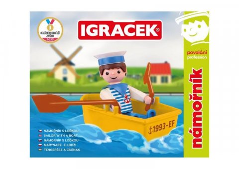 neuveden: Igráček Námořník - figurka s lodičkou neuveden: Igráček Námořník - figurka s lodičkou