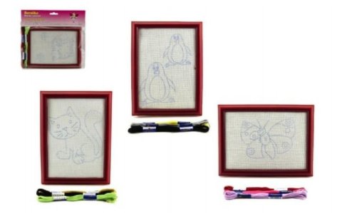 neuveden: Vyšívání obdélníkový rámeček/3 příze