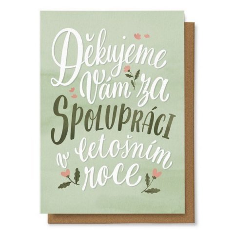 neuveden: Přání Děkujeme Vám za spolupráci