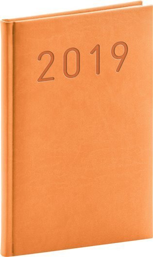 neuveden: Diář 2019 - Vivella Fun - týdenní, oranžový, 15 x 21 cm