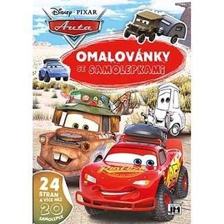 neuveden: Auta - Omalovánky A4 se samolepkami