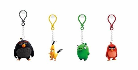 neuveden: Angry Birds - 3D figurka 4-4,8 cm s nylon přívěskem(více druhů)