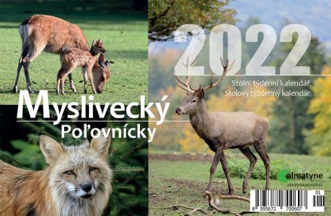 neuveden: Kalendář 2022 - Myslivecký, stolní týdenní, 214 x 140 mm