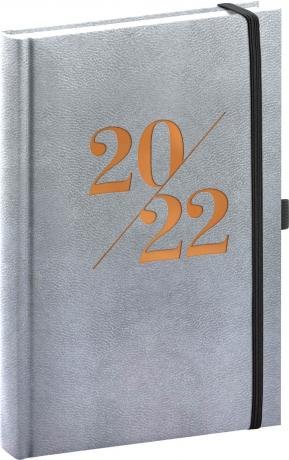 neuveden: Diář 2022: Vivella Fun - stříbrný/denní, 15 x 21 cm