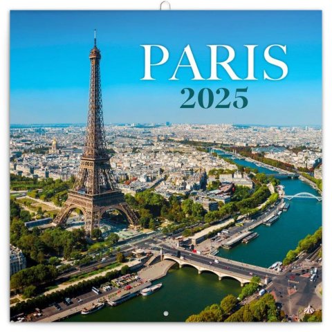 neuveden: Kalendář 2025 poznámkový: Paříž, 30 × 30 cm neuveden: Kalendář 2025 poznámkový: Paříž, 30 × 30 cm