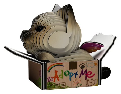 : EUGY 3D kartonová skládačka - Kočka Mocha