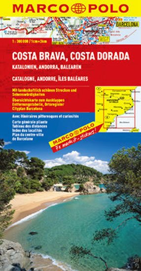 neuveden: Costa Brava, Costa Dorada/mapa neuveden: Costa Brava, Costa Dorada/mapa