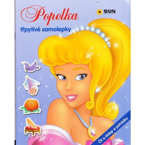 neuveden: Popelka třpytivé samolepky - čti a dolep si pohádku
